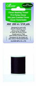 Clover CL9917 Beading Thread Box of 3, Black