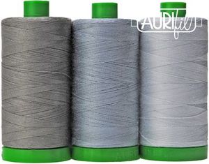 Aurifil AC40CP3-001 3 Pc. Color Builder Set, Sumatran Elephant