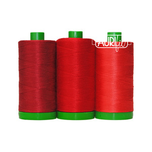 Aurifil AC40CP3-002 3 Pc. Color Builder Set, Red Panda