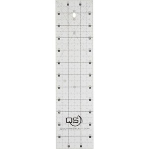 82349: Quilters Select QS-RUL3X12 3" x 12" Non-Slip Deluxe Quilting Ruler