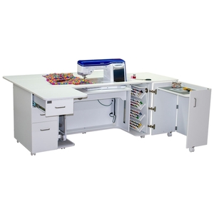 Elements by Horn Flat-pack Sewing Cabinet Package: Desk, Drawers, Storage +  Cutting Table