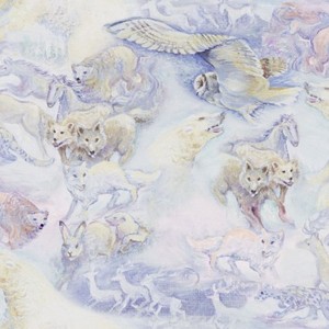 3 Wishes Fabric Polar Journey 3WI17982-MLT-CTN-D Animal Flight- Multi