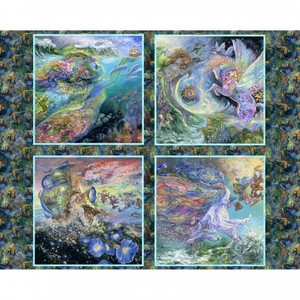 3 Wishes Fabric Call of the Sea 3WI17987-MLT-CTN-D Digital Pillow Panel
