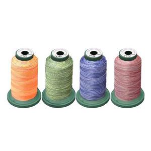 DIME, Exquisite, Designs in Machine Embroidery, Variegated, Thread, Kit, Pack, 4-Pack, MV002, Rainbow, Medley, DIME Exquisite MV002 Rainbow Medley 4-Pack Embroidery Thread Kit 40wt Poly, Denim Blues, Forest Greens, Cotton Candy, and Sunset