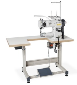 Reliable 4500CW Cylinder Bed Lockstitch Walking Foot Compound Needle Feed Sewing Machine, Safety Clutch +Assembled Servo Motor Power Stand as Shown