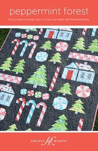 Amanda Murphy, AMD107, Peppermint Forest, quilt pattern, amanda murphy quilt pattern, peppermint, forest, machine quilting, hand quilting