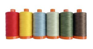 Aurifil GE50CE6 Gudrun Erla Christmas in Europe Thread Set 6x50wt