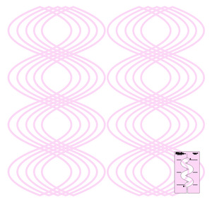 Sew Steady DM Quilting Wiggle Template 1"x3"