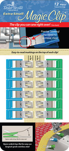 Taylor Seville, MC217191, Magic Clip Extra Small, 12 pc, sewing clips, precise clips, easy to use