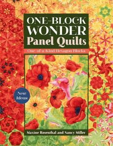 CT11404,  One Block Wonder Panel Quilts Book, Hexagon Blocks, by Maxine Rosenthal and Nancy Miller