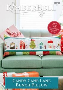 Kimberbell KD5103 Candy Cane Lane Bench Pillow—Embroidery Pattern