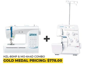 Juki, HZL-80HP, Juki, MO-664D, Serger, Computerized, Sewing, Machine, auto, needle, threader, reverse, stitch, buttonhole, presser, foot
