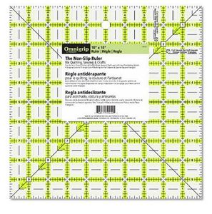 Omnigrid RN10 Omnigrip 10 in Square Ruler, Non Slip Grip