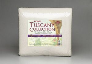 Hobbs TUS4596 Tuscany Unbleached Cotton Batting Queen 96" x 108"
