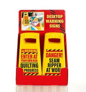 Quilter Warning Signs Display DK1U01 12ct