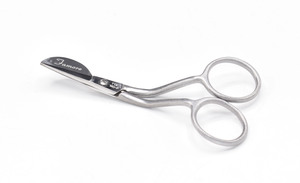 Famore Cultery 712MD-P 4" Mini Duckbill Applique Scissors - Silver