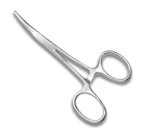 Famore Cutlery 802 3.5" Locking Hemostat, Curved Forceps