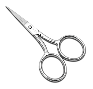 Famore Cutlery 708 4" Straight Fine Point, Large Ring Scissors