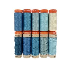 Aurifil WS5030WGI10 Wendy Sheppard Indigo Thread Set