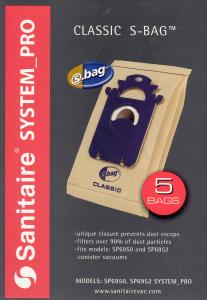Sanitaire Electrolux Classic S Vacuum Bags, Pack of 5 for System Pro SP6950, SP6952