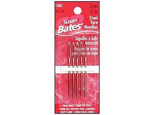 Coats & Clark 14081 Steel Yarn Needles #16, 2"