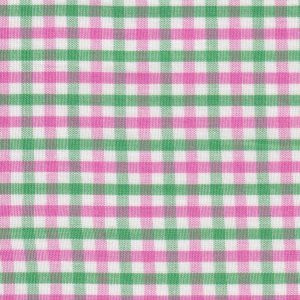 Fabric Finders T119 Pink and Green Check Fabric