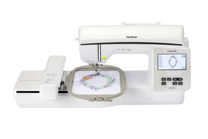 Brother NQ1700E Innov-ís Embroidery Machine with 258 built-in embroidery designs, 140 frame pattern combinations, and 13 embroidery lettering fonts
