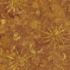 EE Schenck ISB112143055 Celestials - sun moon stars on rust