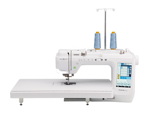 Brother Brother BQ2500 561Stitch Quilt Club Sewing Machine(BQ2450 VQ2400)+Wide Table, Sonic Pen, Open Toe +Stitch in Ditch for Muvit Foot, Dual Thread Stand