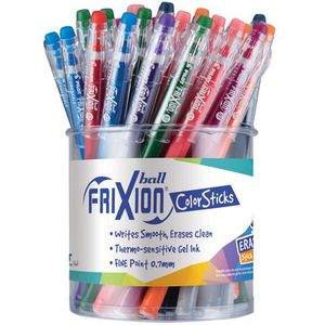 96252: Frixion PIL5787 Colorsticks Gel Pen, Assorted Colors, Each