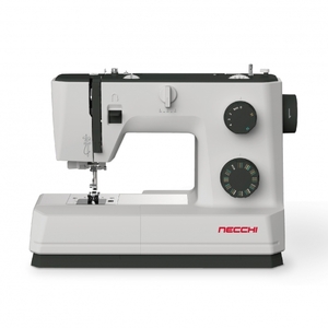 96897: Necchi Q132A Mechanical Sewing Machine with 32 Stitches, 1-Step Buttonhole, Top Drop In Bobbin, Drop Feed for Free Motion, Metal Bed Plate, 1000SPM