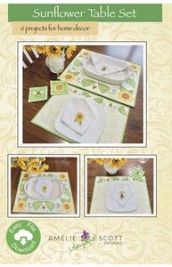Amelie Scott Designs, ASD260, Sunflower, Table, Set