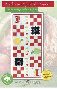 Amelie Scott Designs, ASD241, Apple-a-Day, Table, Runner