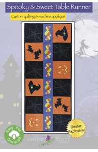 Amelie Scott Designs, ASD242, Spooky & Sweet, Table, Runner