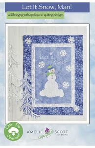 Amelie Scott Designs, ASD230, Let It Snow, Man!, Machine, Embroidery, Pattern