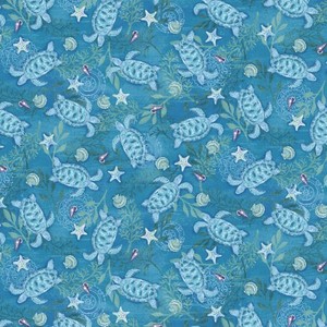 EE Schenck HEG219-77 SALT & SEA - TURTLES DK BLUE