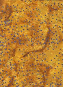 Batik Textiles 0211– Golden Purple Fairy Dots Jewels of the Islands Fabric Blenders