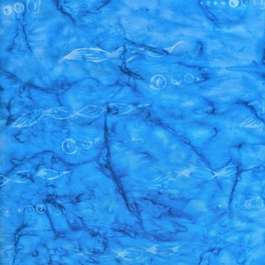 Batik Textiles 5408 Turquoise Blue Kelp Bubbles Bahari Fabric Blender