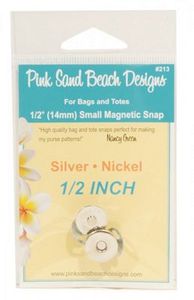 Pink Sand Beach Designs PSB213PSB213 1/2in Magnetic Snap Silver Nickel