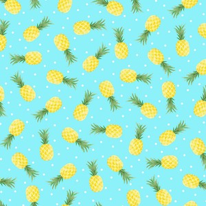 EE Schenck KAS12594-84 FUN IN THE SUN - BLUE PINEAPPLES