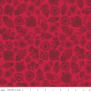 Riley Blake C11813-RED Amor Eterno Hearts Red