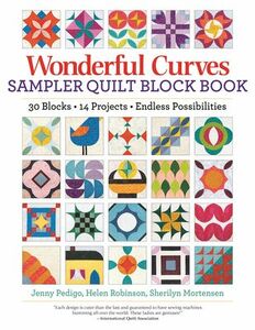 Landauer FC720 Wonderful Curves Sampler Quilt Block Book