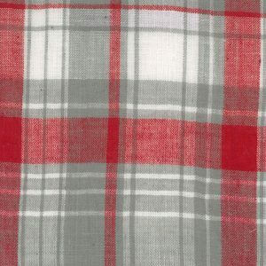 Fabric Finders Madras Plaid Fabric #1 – Red and Grey