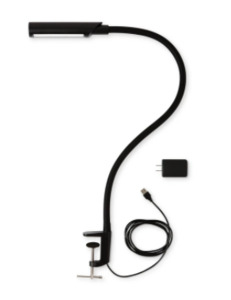 Reliable ÜberLight 3200TL LED Task Lamp with Clamp, Black