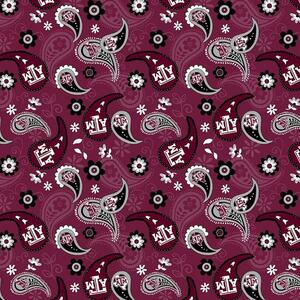 Sykel TAM 1200 College Cotton - Texas A&M Paisley Fabric