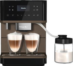 Miele CM 6360 MilkPerfection Countertop Espresso Coffee Maker Machine with WiFi Conn@ct, high-quality milk container, and many specialty coffees