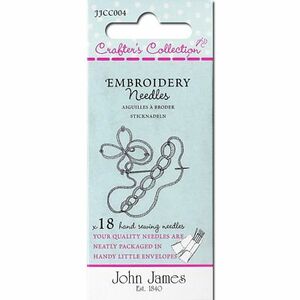 John James JJCC004 JJ Embroidery 3/7, 18 Needles