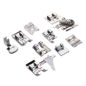 Bernette b05 Academy 9 Decorative Presser-Foot Add-On Set Kit Adds 9 More Feet to the Already 12 Feet Included with B05 Academy for a Total of 21 Feet