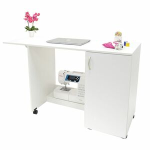 Arrow X1001 Classic Sewing Craft and Hobby Desk in White