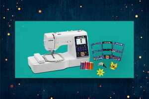 Brother Innov-ís, NS1750D, 012502648178, Babylock Verve, BLMVR, Combination, Sewing, & Embroidery, with DisneyFree 3 in 1 Hoops up to 6.75'', Brother NS1750D Disney ENCANTO, 3 Faceplates, 12 Threads, 191 Stitch Sewing Quilting Machine w/ 4x4 Hoop, 95 Designs: 45 Disney/Pixar, Ext Table, Case